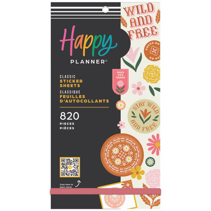 The Happy Planner CLASSIC Value Pack Stickers - Western Wildflower - 30 Sheets