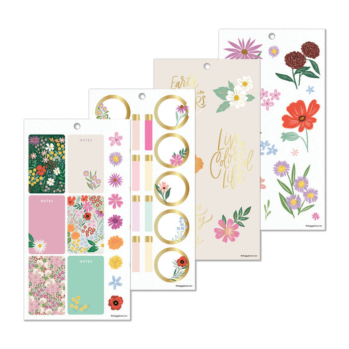 The Happy Planner CLASSIC Value Pack Stickers - Blooming Bouquet - 30 Sheets