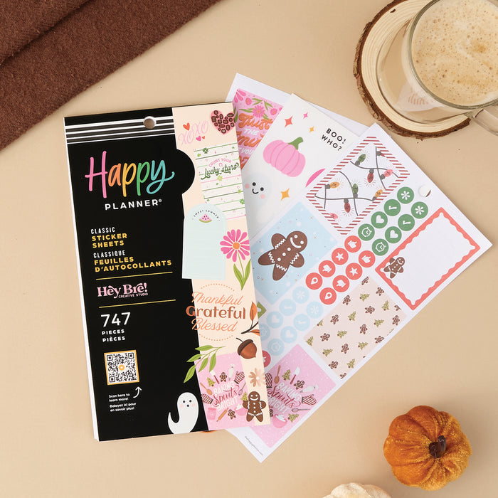 The Happy Planner CLASSIC Value Pack Stickers - Seasons of Joy - 30 Sheets