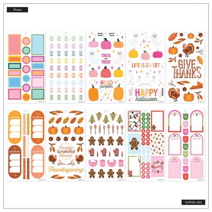 The Happy Planner CLASSIC Value Pack Stickers - Seasons of Joy - 30 Sheets