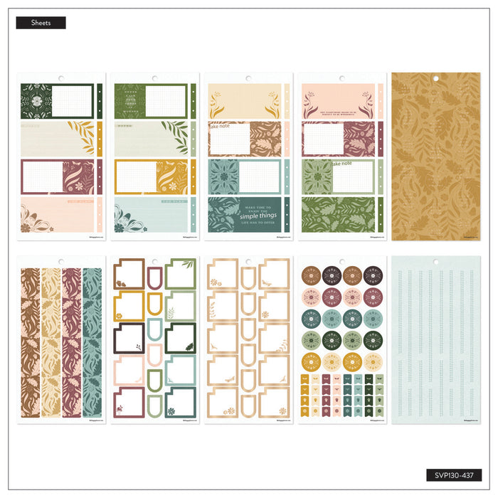 The Happy Planner CLASSIC Value Pack Stickers - Woodland Whispers - 30 Sheets