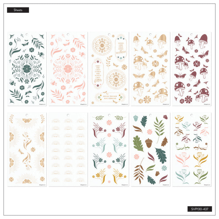 The Happy Planner CLASSIC Value Pack Stickers - Woodland Whispers - 30 Sheets