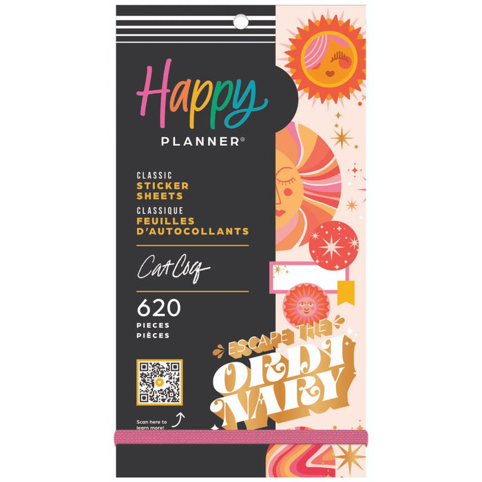 The Happy Planner CLASSIC Value Pack Stickers - Retro Sunset - 30 Sheets