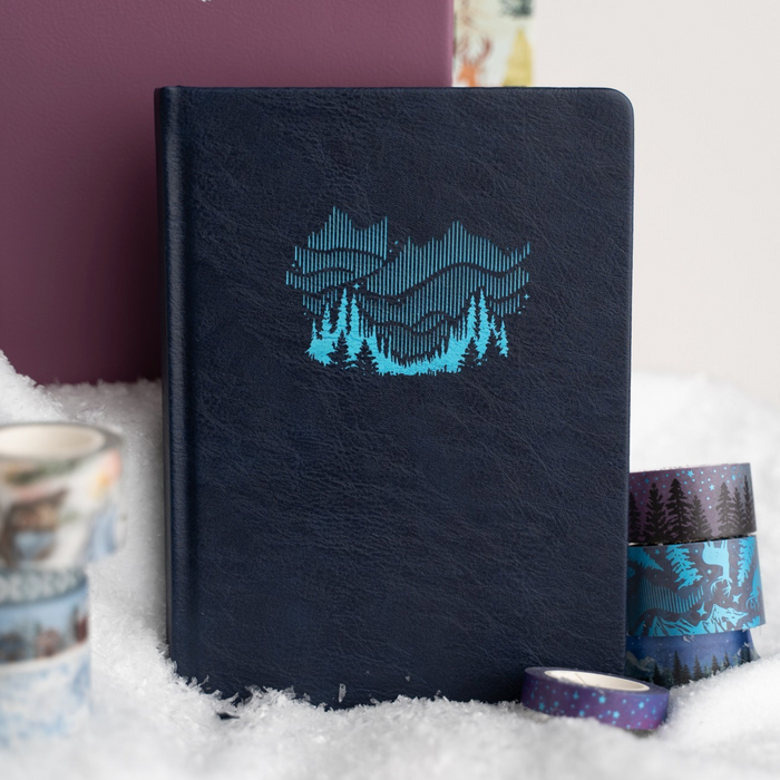 Northern Lights Dot Grid Notebook