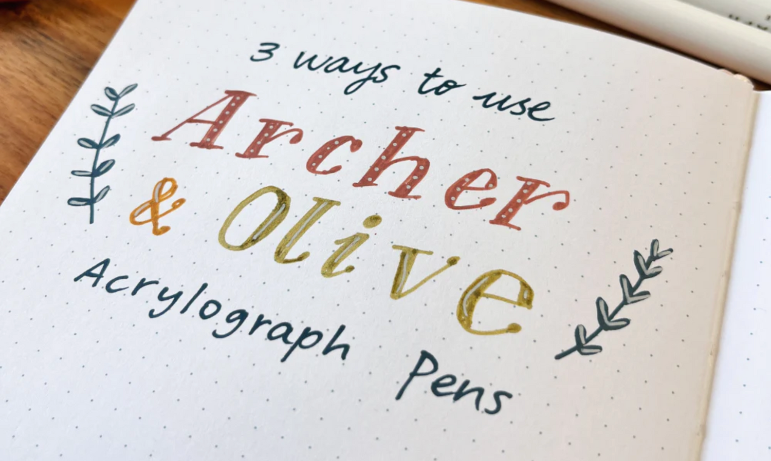 3 Ways to Use Acrylograph Pens