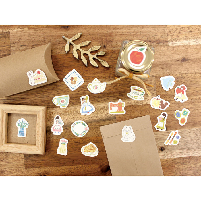 'Shop' Series Paper Flake Stickers - Cake House