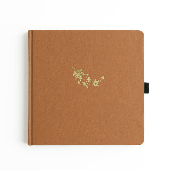 Swirling Leaves Dot Grid Notebook