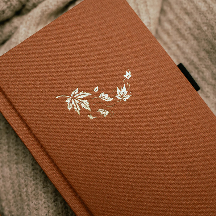 Swirling Leaves Dot Grid Notebook