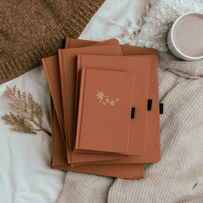 Swirling Leaves Dot Grid Notebook