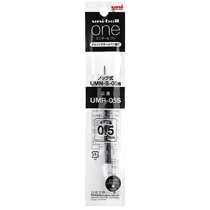 Uni-Ball One Gel Pen Refill - Black - 0.38mm/0.5mm