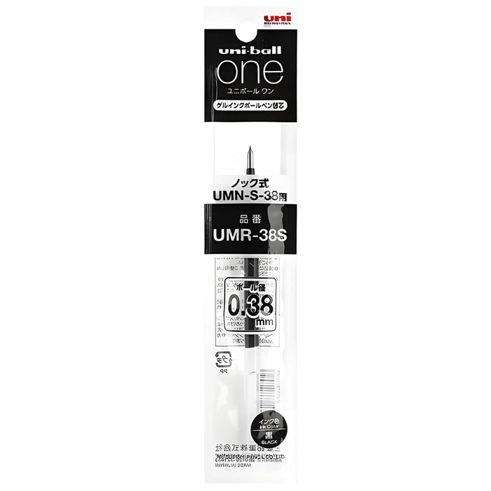 Uni-Ball One Gel Pen Refill - Black - 0.38mm/0.5mm