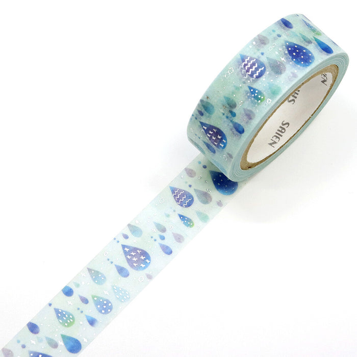 Japanese Masking Tape - Raindrops