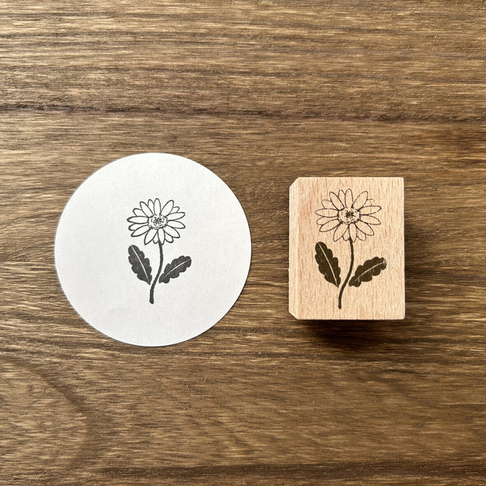 Wood Stamp - Gerbera