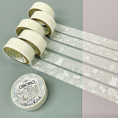 Shinzi Katoh 'Oboro' Series Washi Tape - Plants