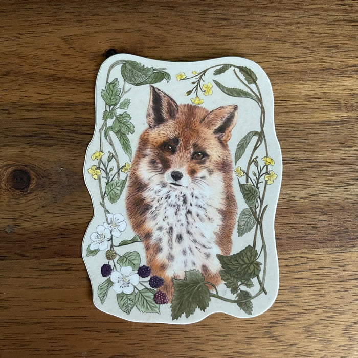 Woodland Fox Vinyl Sticker