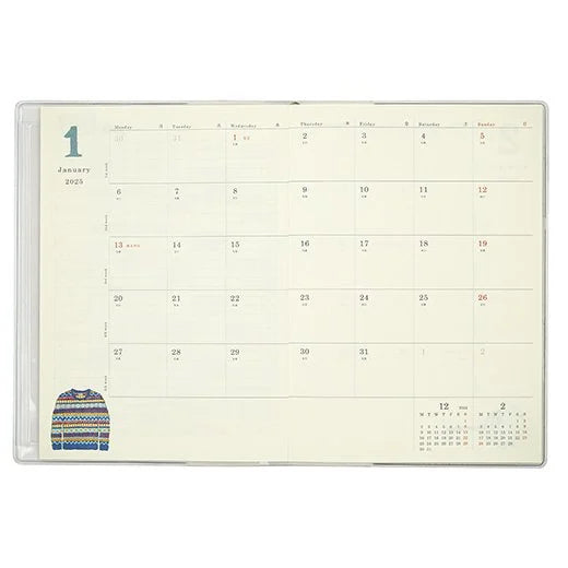 2025 Yusuke Yonezu Weekly Planner B6 Size Soft Cover - Tools