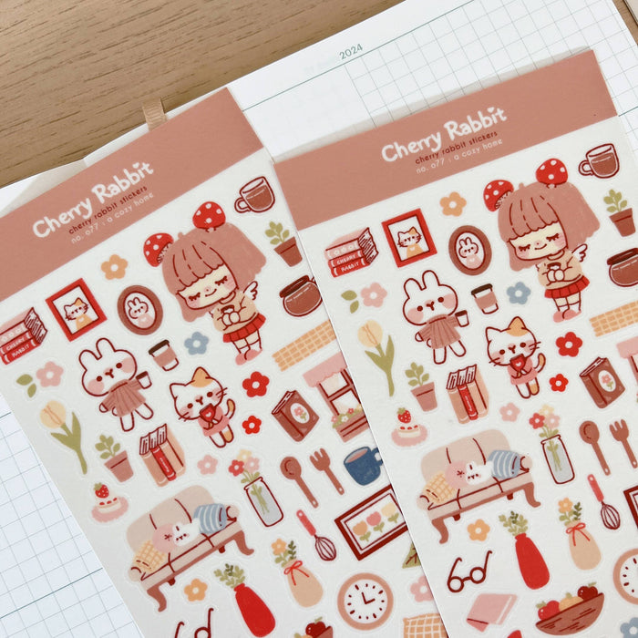 Cozy Home Washi Sticker Sheet