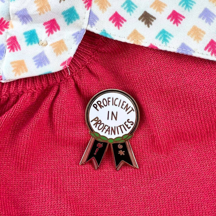 Proficient In Profanities Enamel Lapel Pin