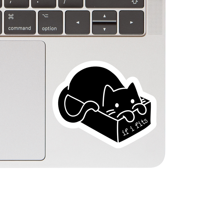 If I Fits Kitty Vinyl Sticker