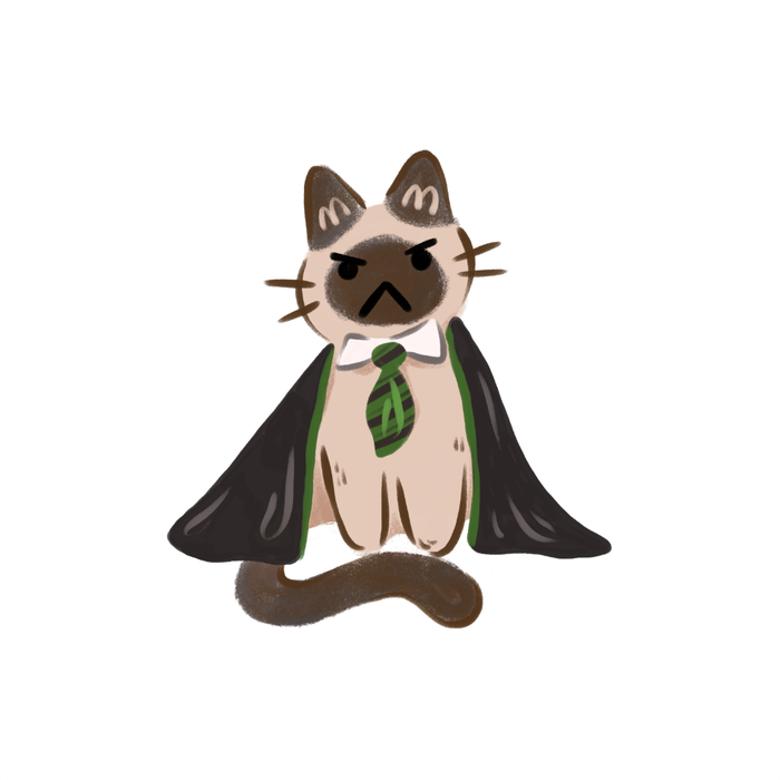 Slytherhiss Cat Vinyl Sticker