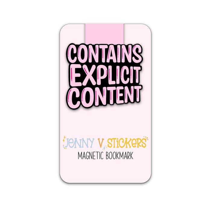 Contains Explicit Content Magnetic Bookmark