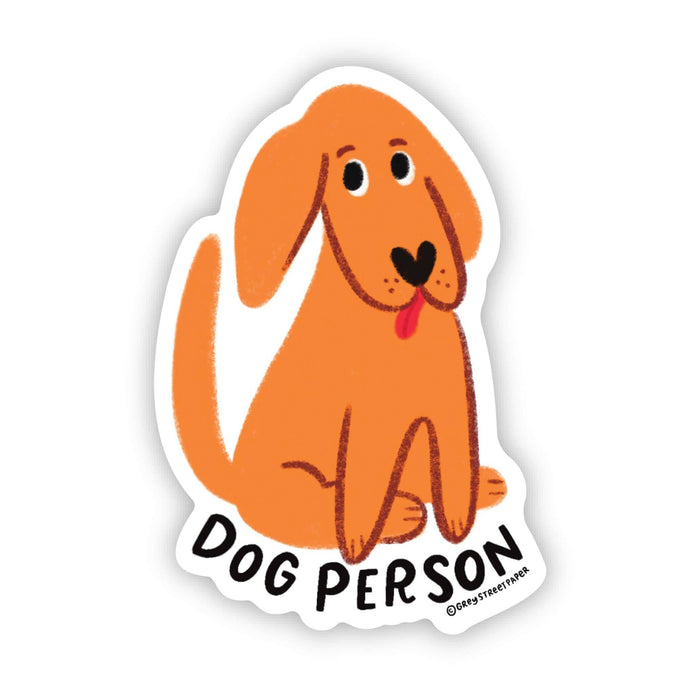 Dog Person Vinyl Sticker