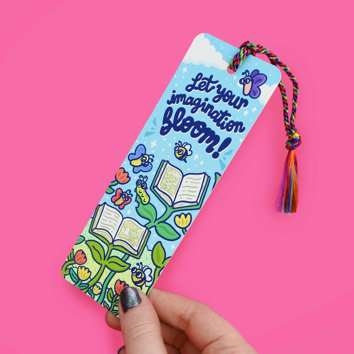 Let Your Imagination Bloom Bookmark with Tassel