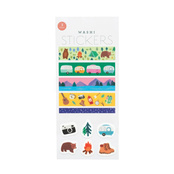 Summer Camp Washi Stickers