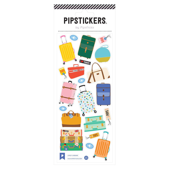 Lively Luggage Stickers by Pipsticks