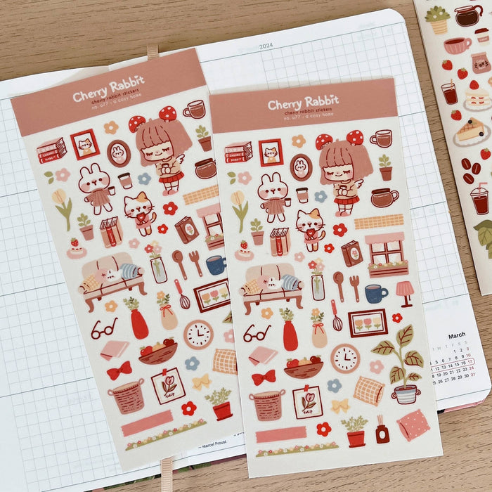 Cozy Home Washi Sticker Sheet