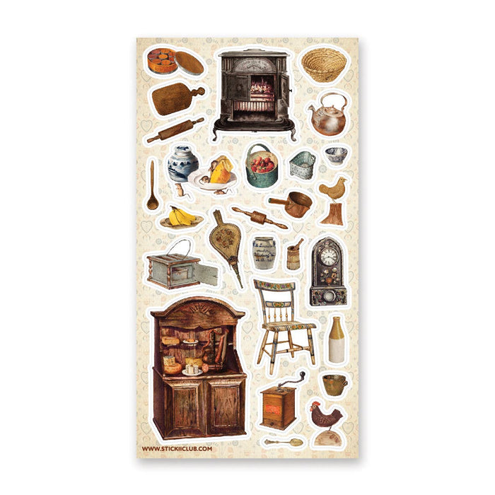 Cottagecore Kitchen Sticker Sheet