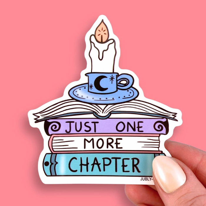 Just One More Chapter Vinyl Sticker