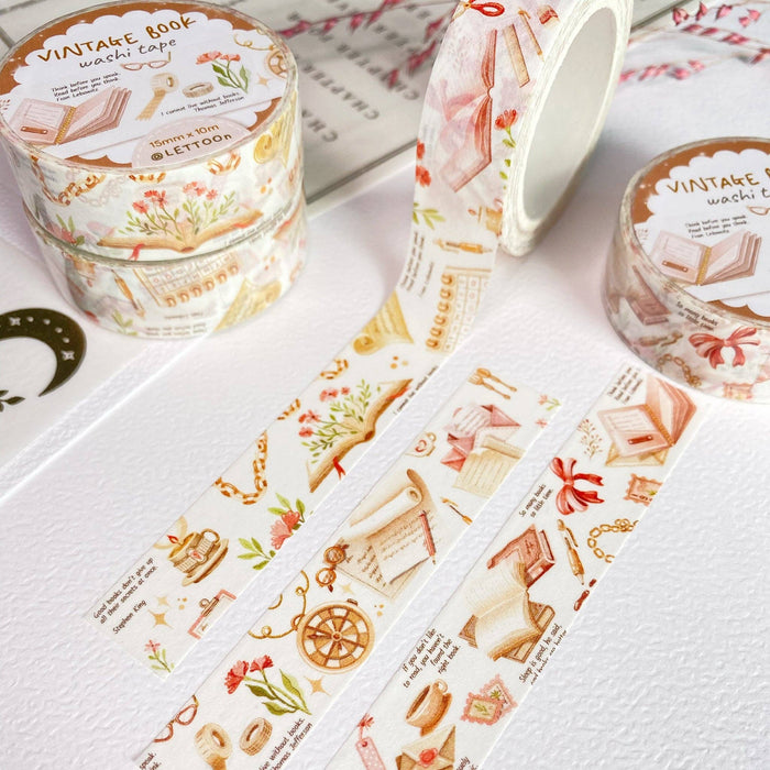 Washi Tape - Vintage Book