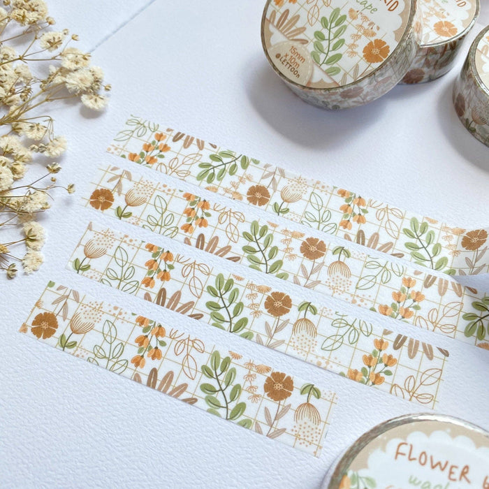 Washi Tape - Flower Grid