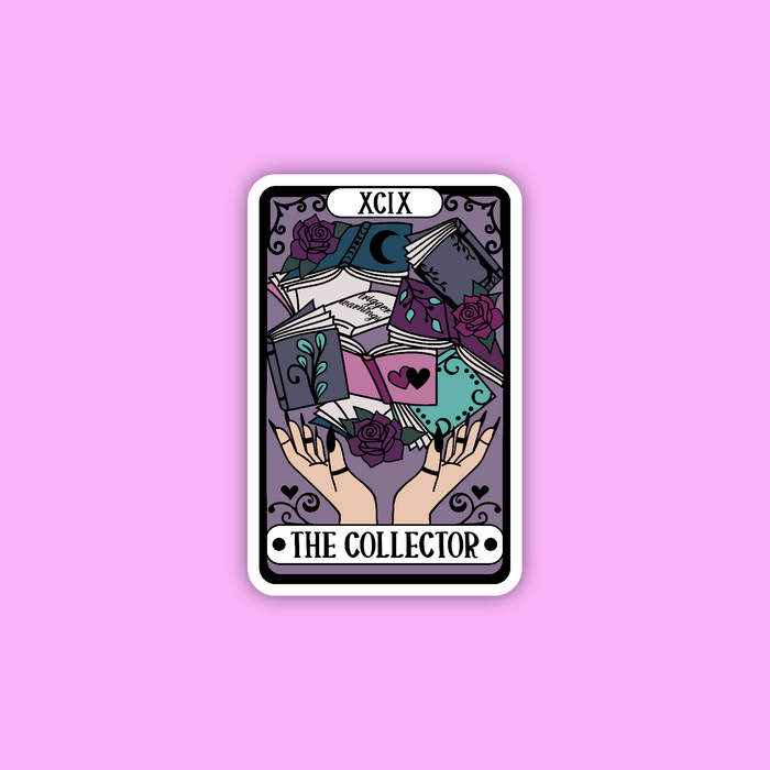 Tarot Card 'Book Collector' Vinyl Sticker