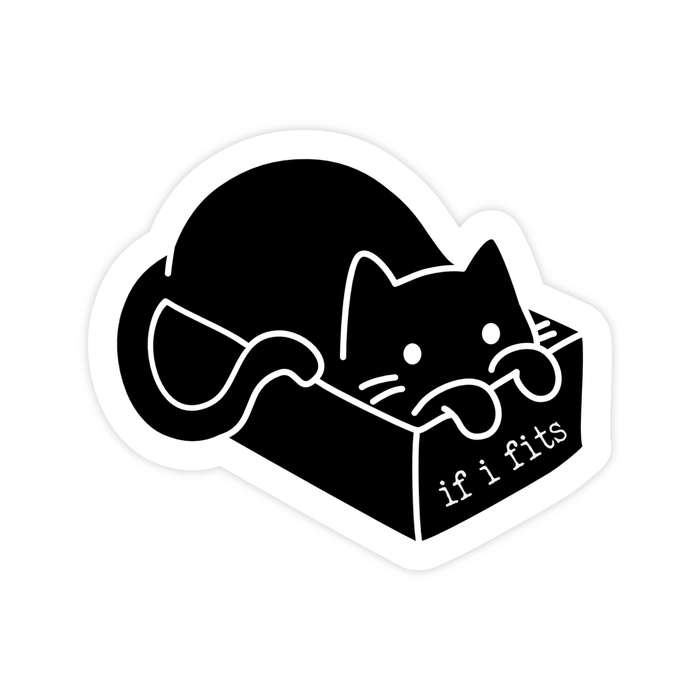 If I Fits Kitty Vinyl Sticker