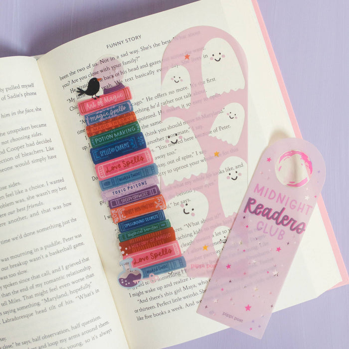 Spooky Book Stack Acetate Bookmark