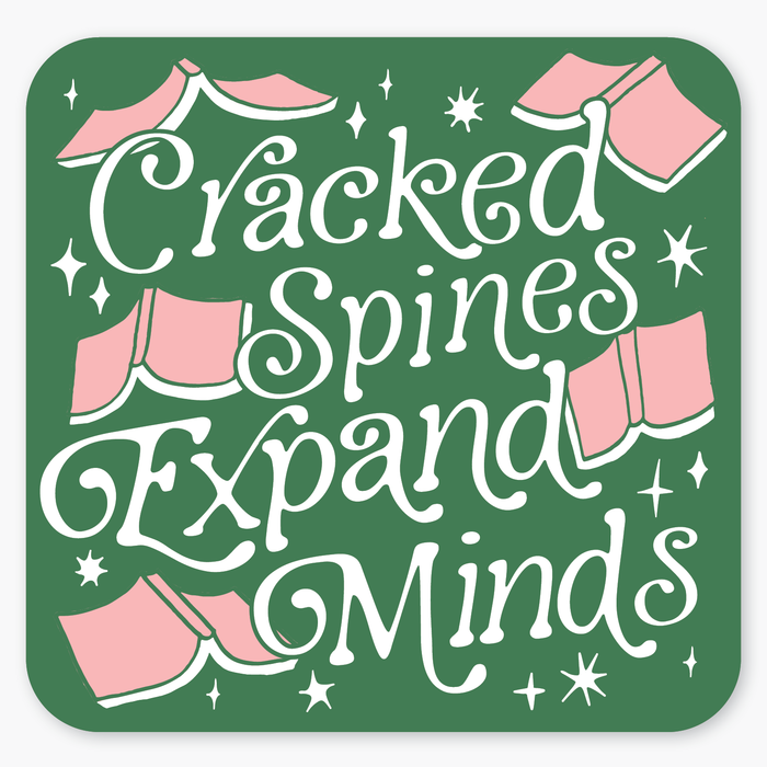 Cracked Spines Vinyl Sticker