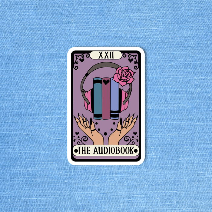 Tarot Card 'The Audiobook' Vinyl Sticker