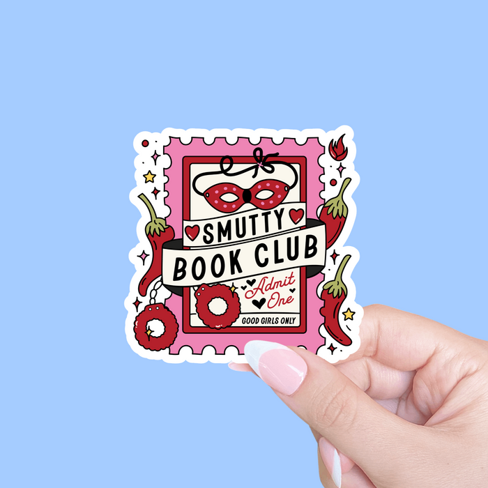 Smutty Book Club Vinyl Sticker