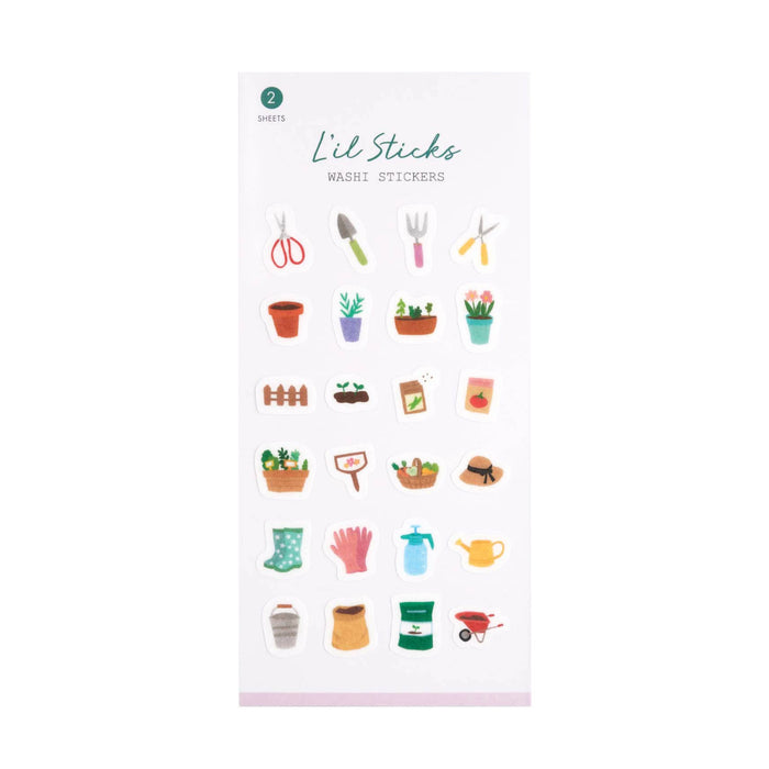 Gardening L’il Sticks Washi Stickers