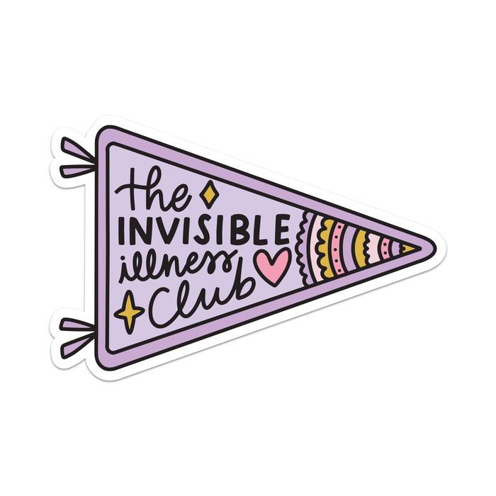 Invisible Illness Club Vinyl Sticker