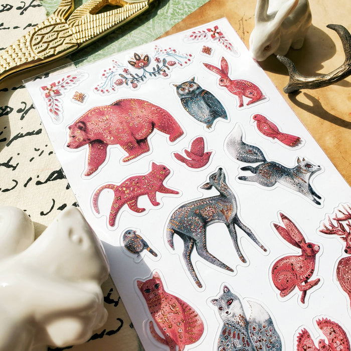 Gilded Forest Animals Sticker Sheet