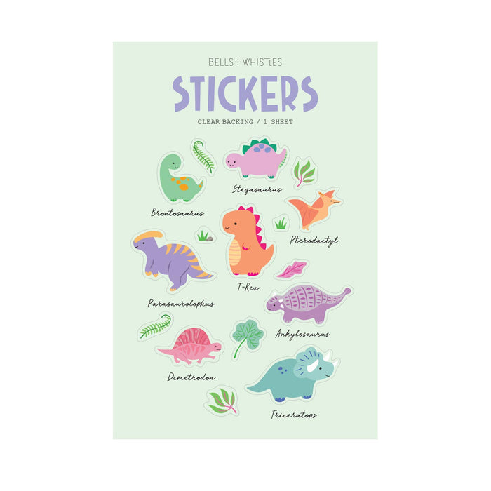 Dinosaur Clear Stickers