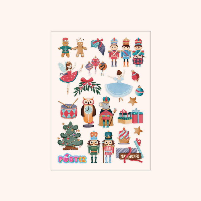 Nutcracker A6 Transparent Sticker Sheet