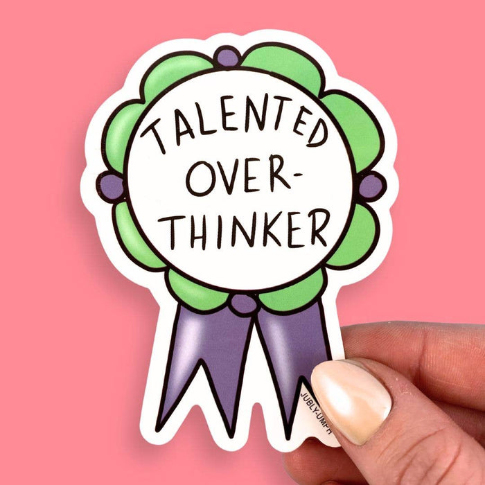 Talented Over-Thinker Vinyl Sticker