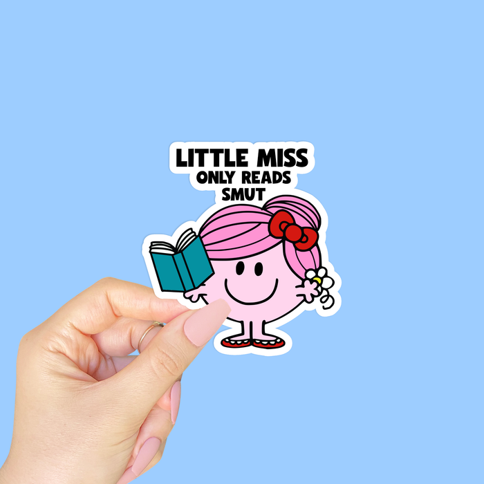 Lil Miss Only Reads Smut Vinyl Sticker