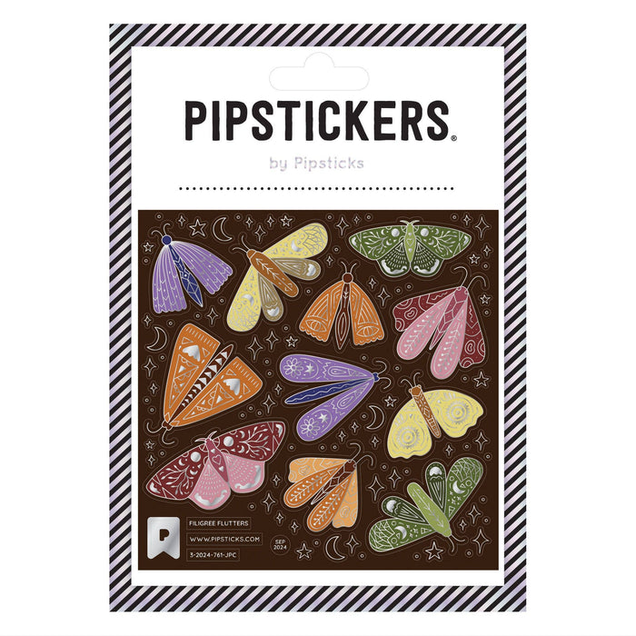 Filigree Flutters Stickers by Pipsticks