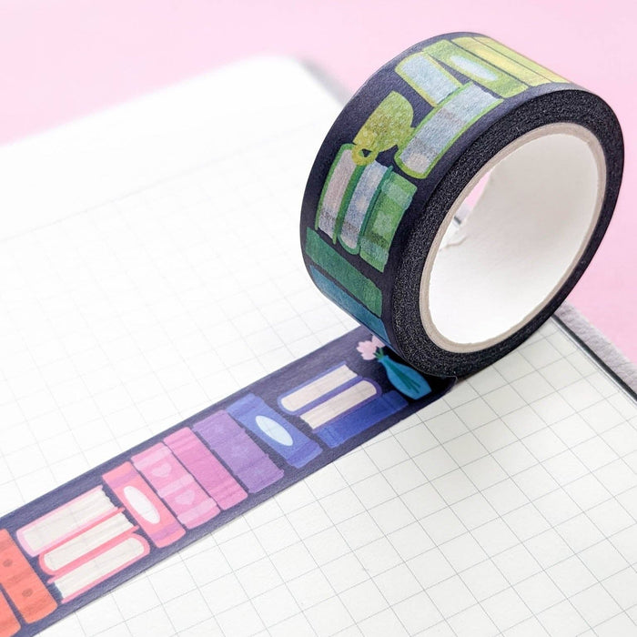 Rainbow Bookcase Washi Tape