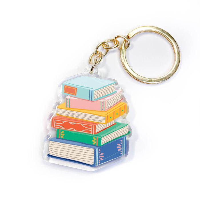 Book Stack Keychain